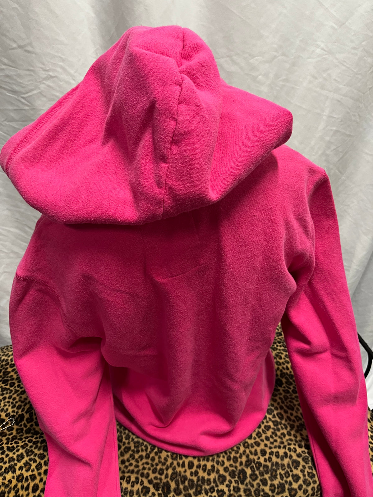 M - Aeropostale 2010s Pink Applique Zip Hoodie