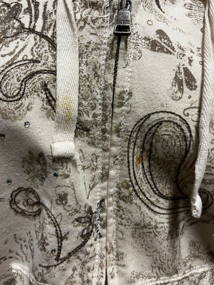 M - Sonoma Y2K Rhinestone Graphic Zip Hoodie