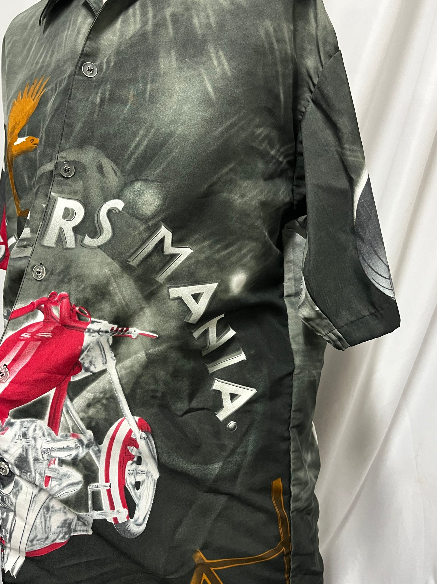 L - Choppers Mania 2000s AOP Button Down