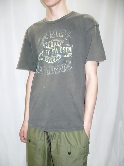 Harley Davidson Vancouver Faded Gray Biker Tee