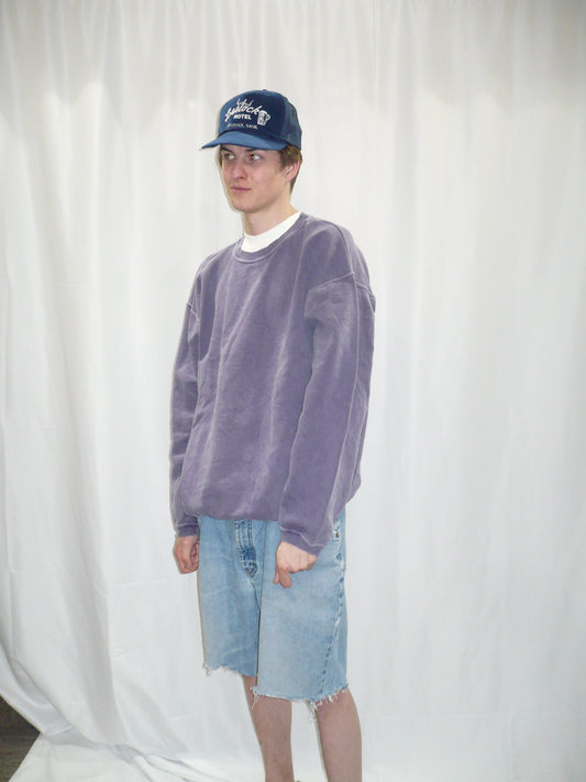 Blank Purple Vintage Sweatshirt