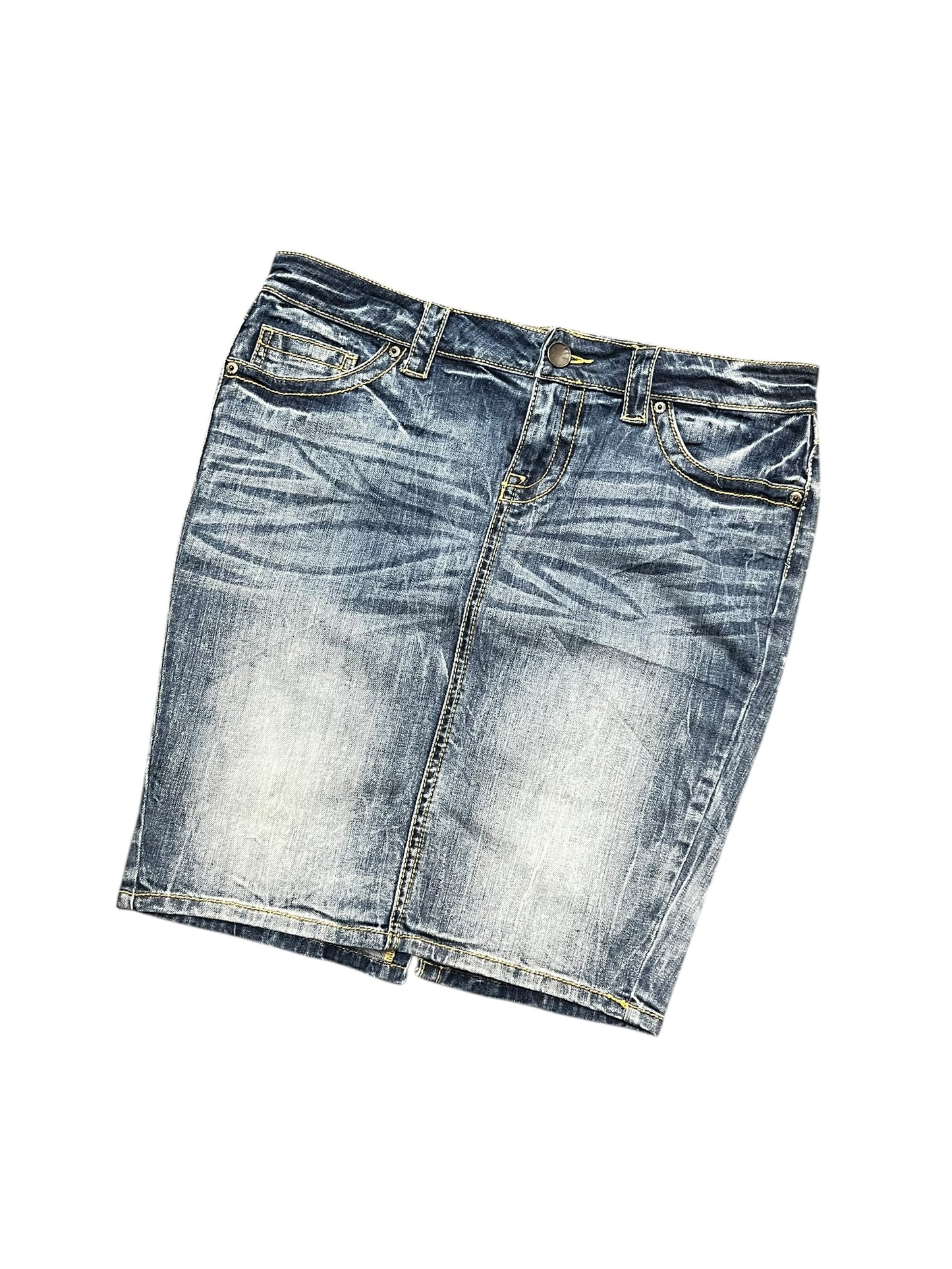 SZ 10 - London Jean Denim Pencil Skirt