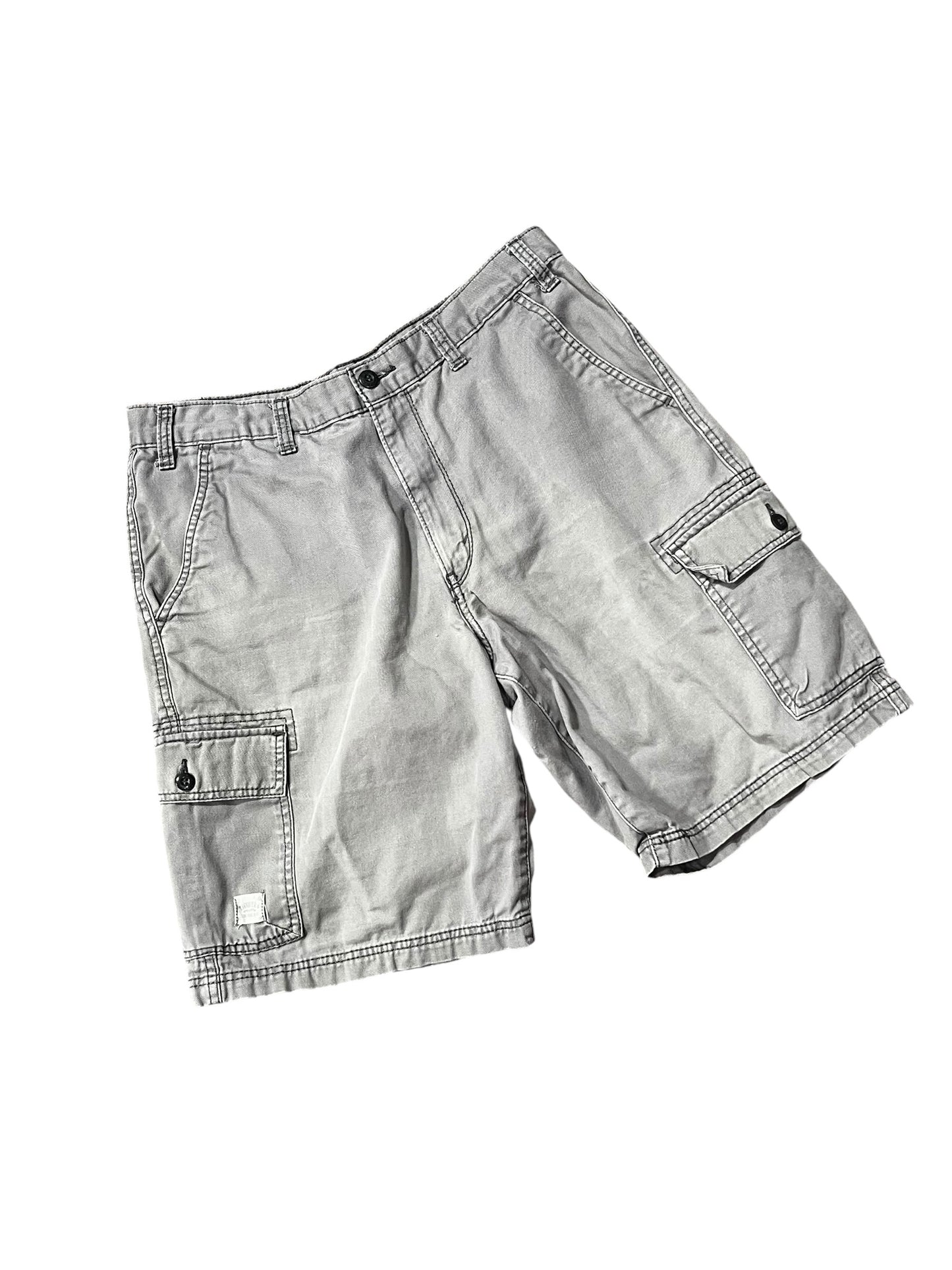 36" - Levi's 2000s Grey Cargo Shorts