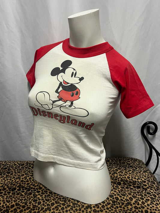 XXS - Disney 90s Mickey Mouse Licensed Raglan Tee
