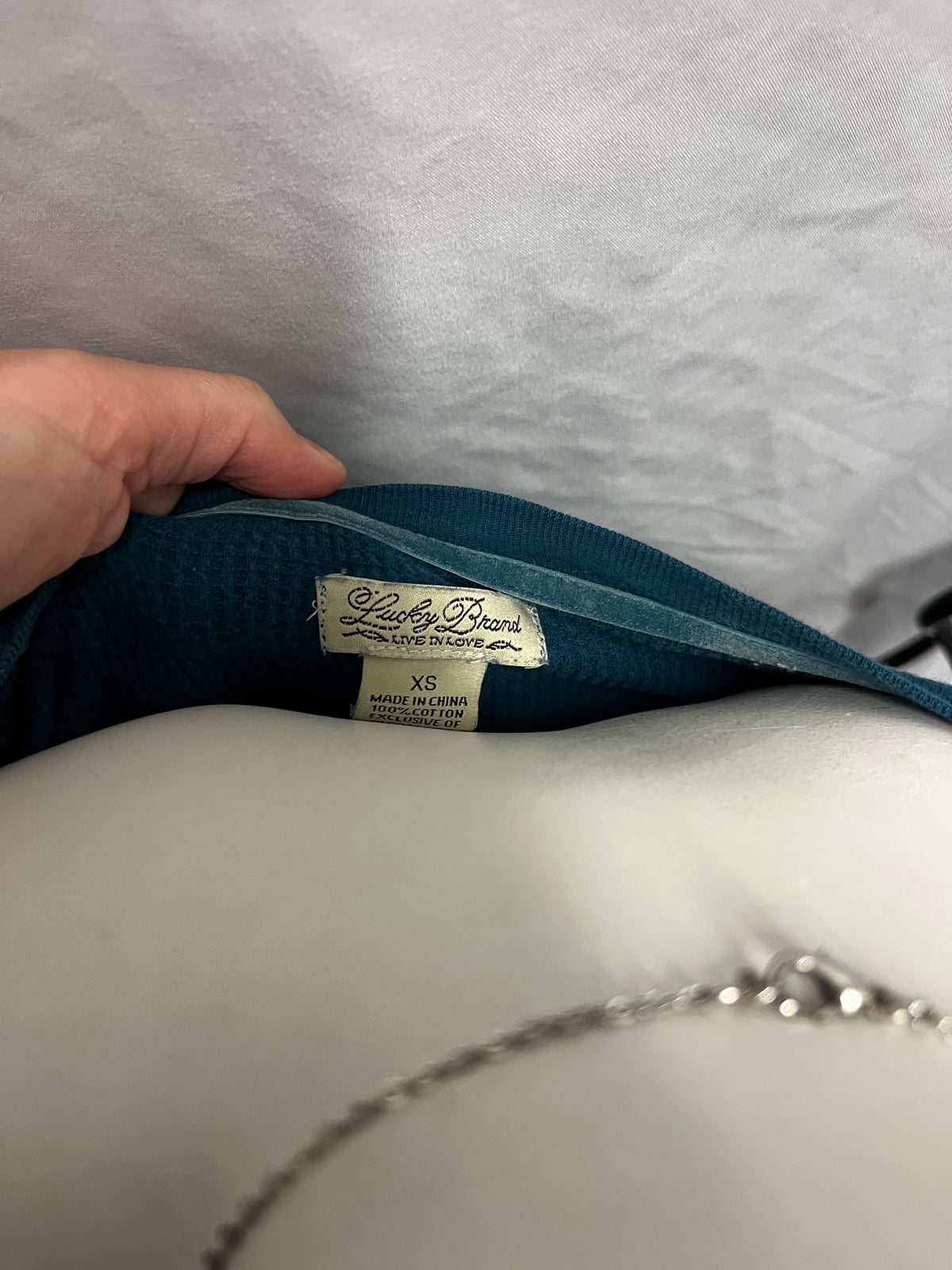 XS - Lucky Brand Karma Waffle Thermal Top
