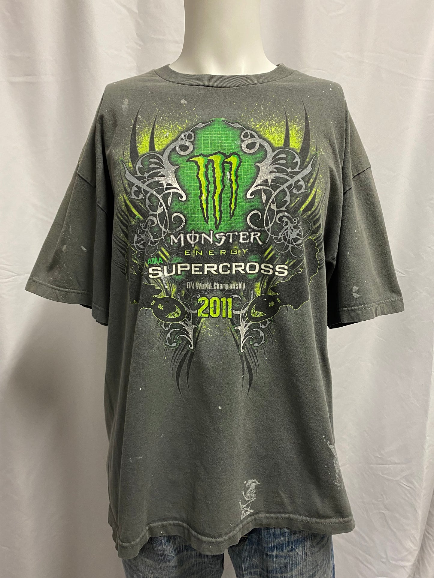 XL - Monster Energy Motocross Double Sided Graphic Tee