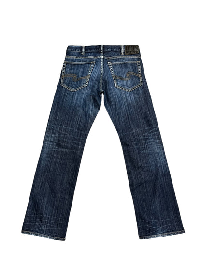 33 x 34" - Silver 2000s Zac Bootcut Men's Jeans
