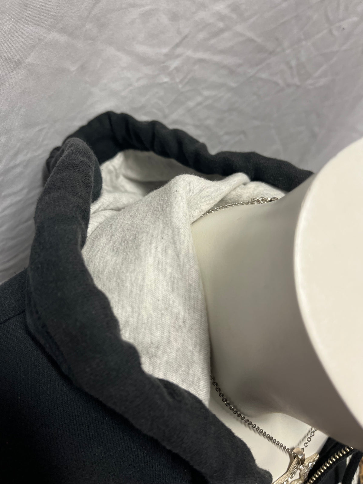 L - Abercrombie & Fitch Y2K Script Black Zip Hoodie