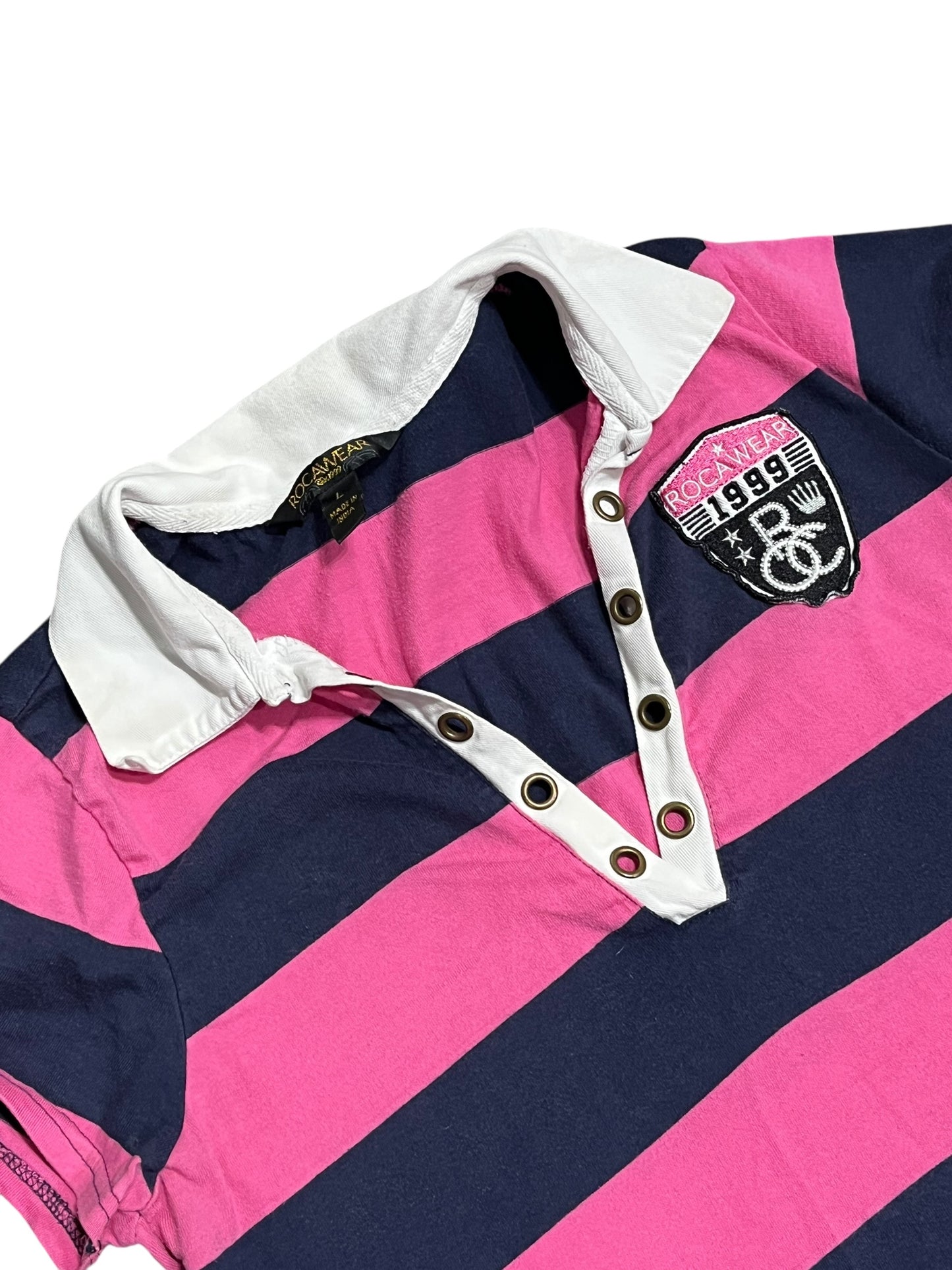 M - Rocawear Y2K Striped Polo Mini Dress
