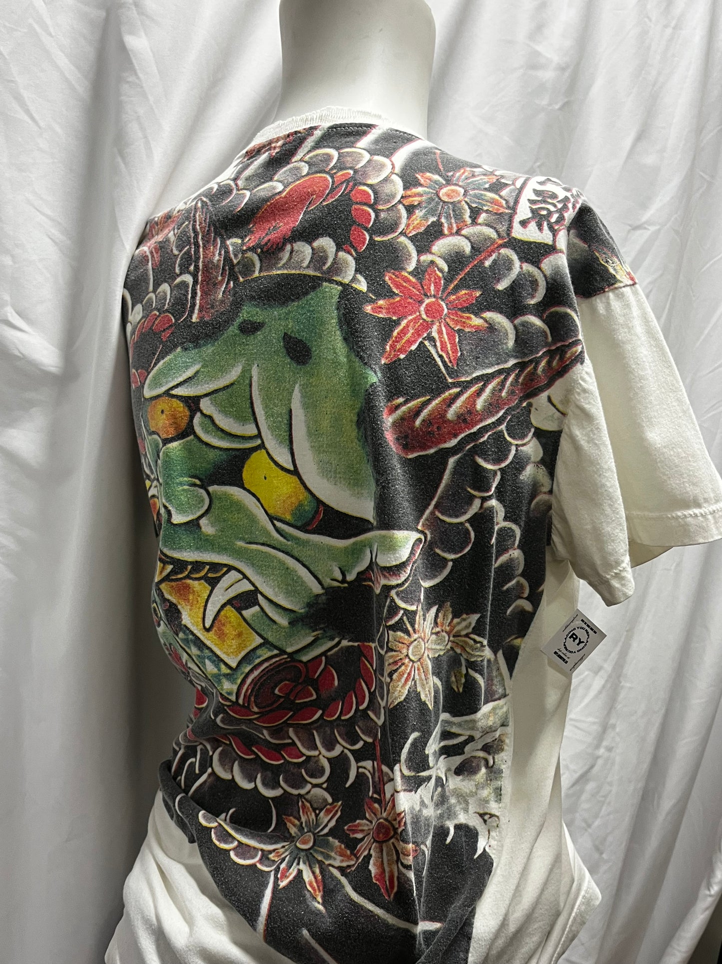 XL - WORK 2000s Graphic AOP Tee