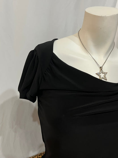 XS/S - Ricki's 2000s Black Slouchy Blouse
