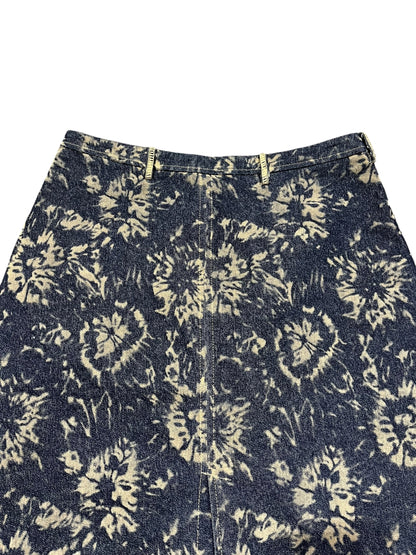 S - Tristan & Iseuit Pattern Denim Midi Skirt