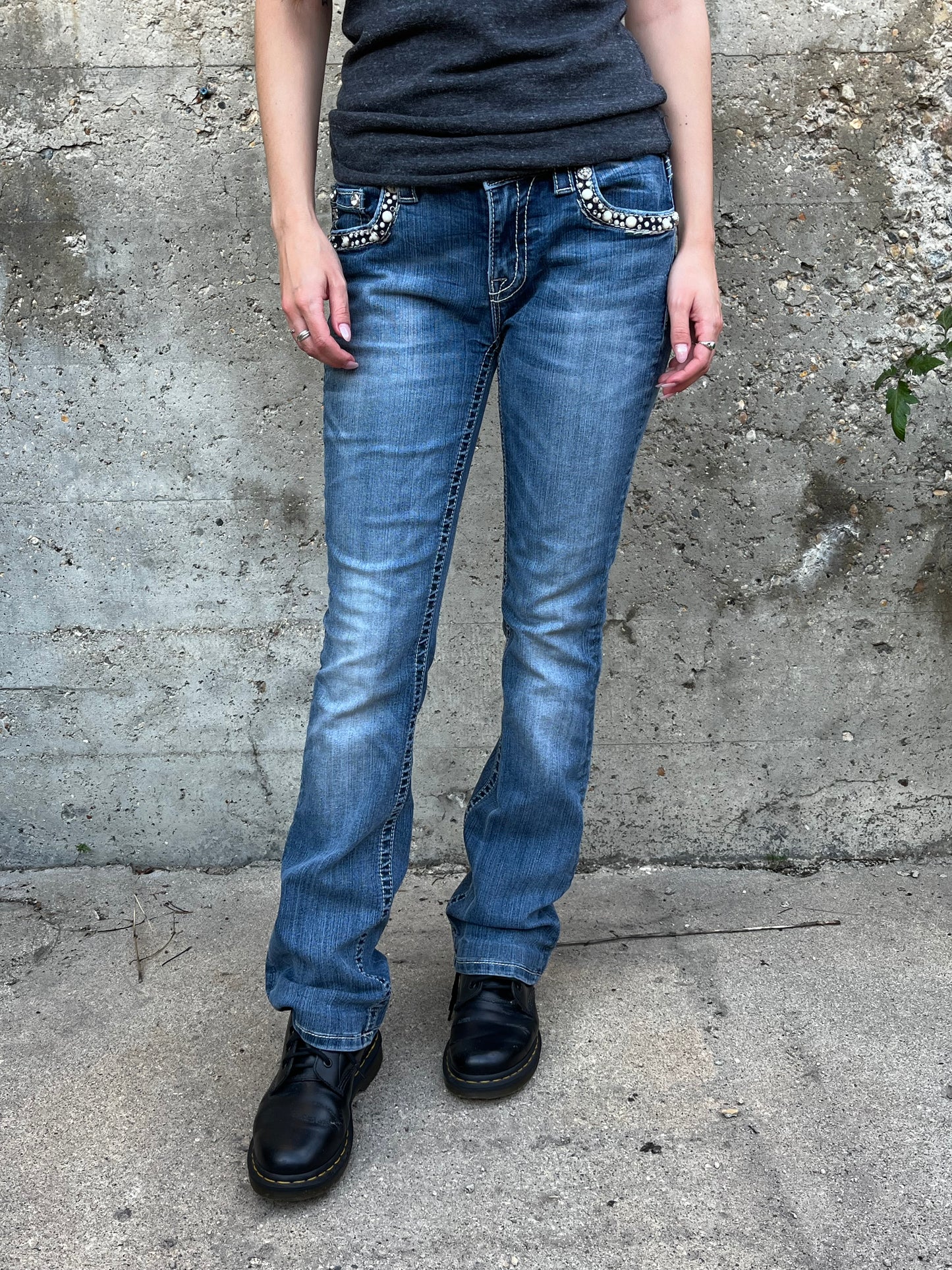 29" - Miss Me Y2K Bling Horseshoe Bootcut Jeans