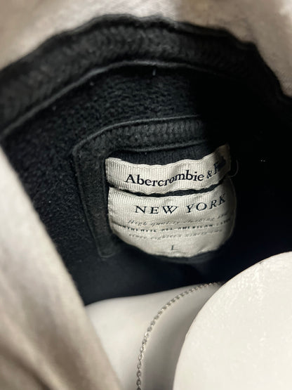 L - Abercrombie & Fitch Y2K Script Black Zip Hoodie
