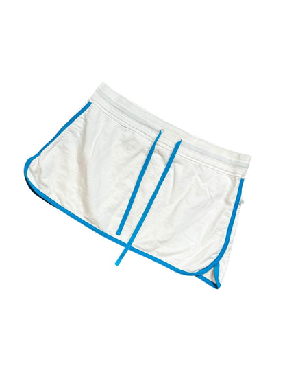 L - LVER Aqua Drawstring Mini Skirt