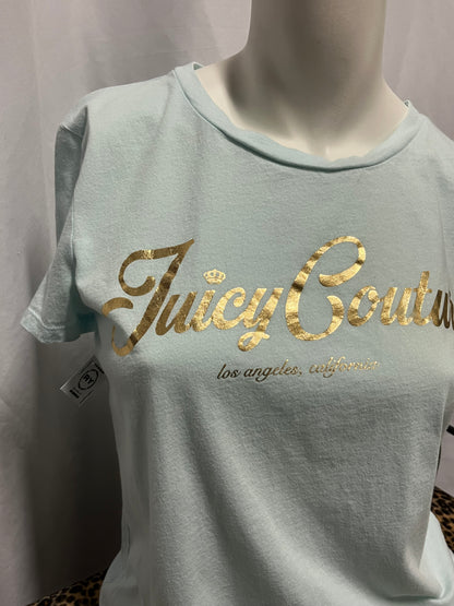 M/L - Juicy Couture Gold Lettering Graphic Top