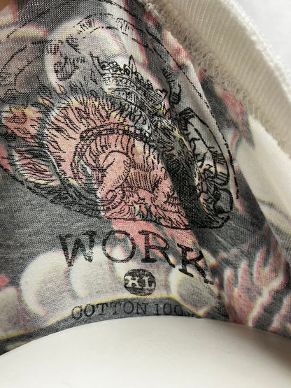 XL - WORK 2000s Graphic AOP Tee