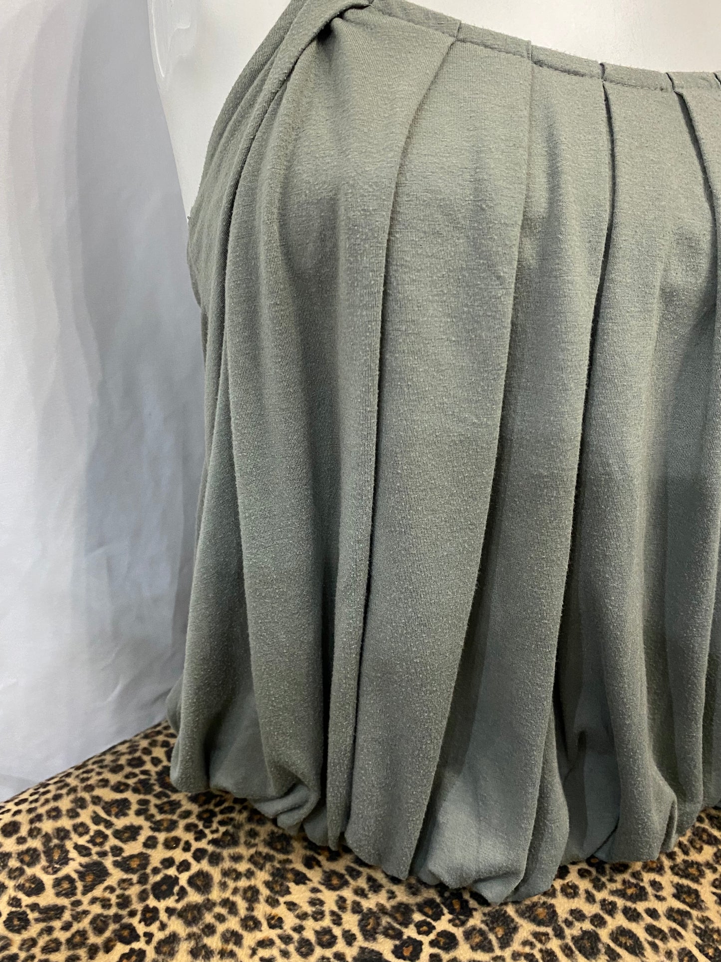 XS - Girl Y2K Sage Green Cami Top