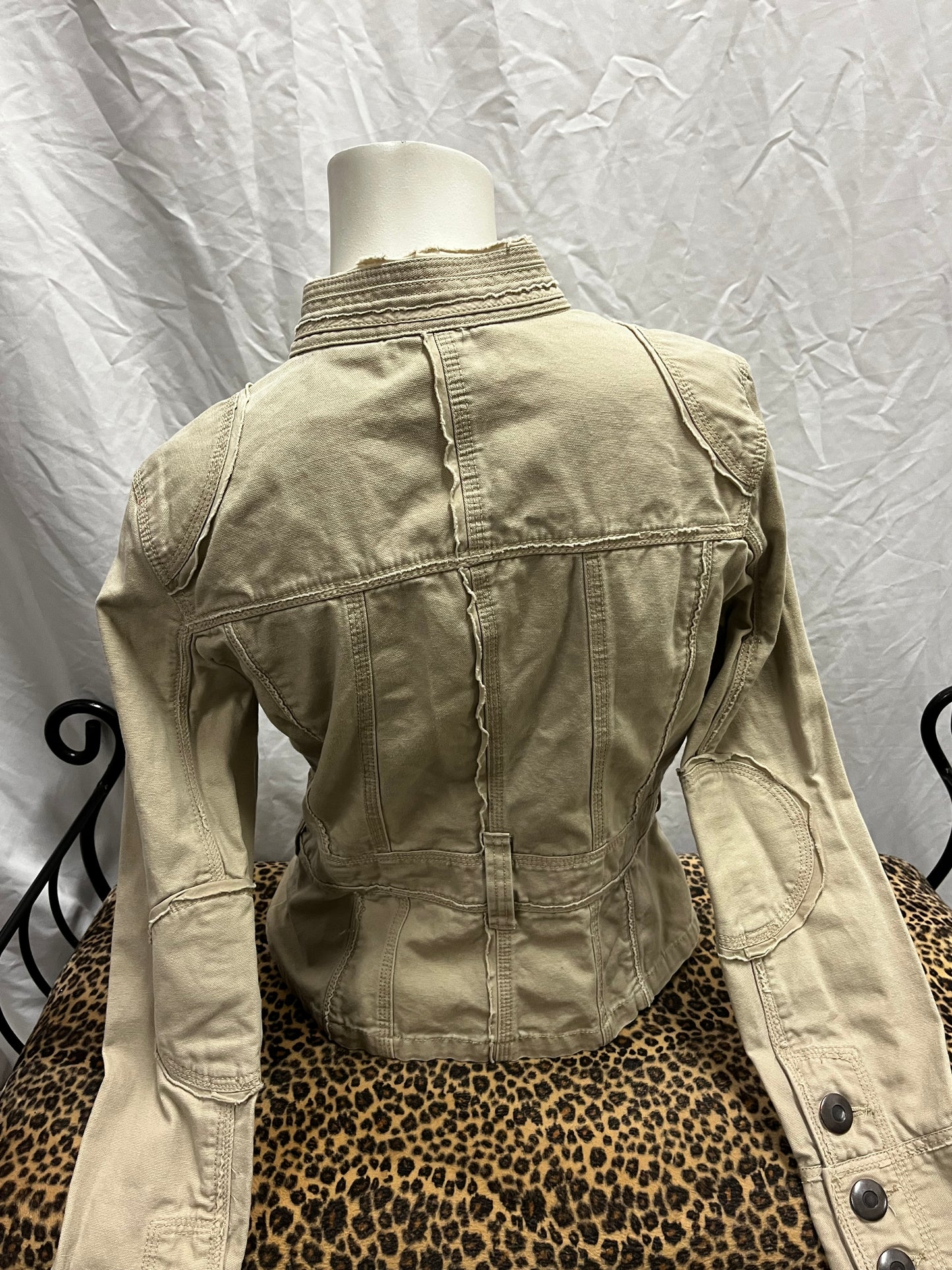 XS/S - No Boundaries Cream Button Fitted Jacket