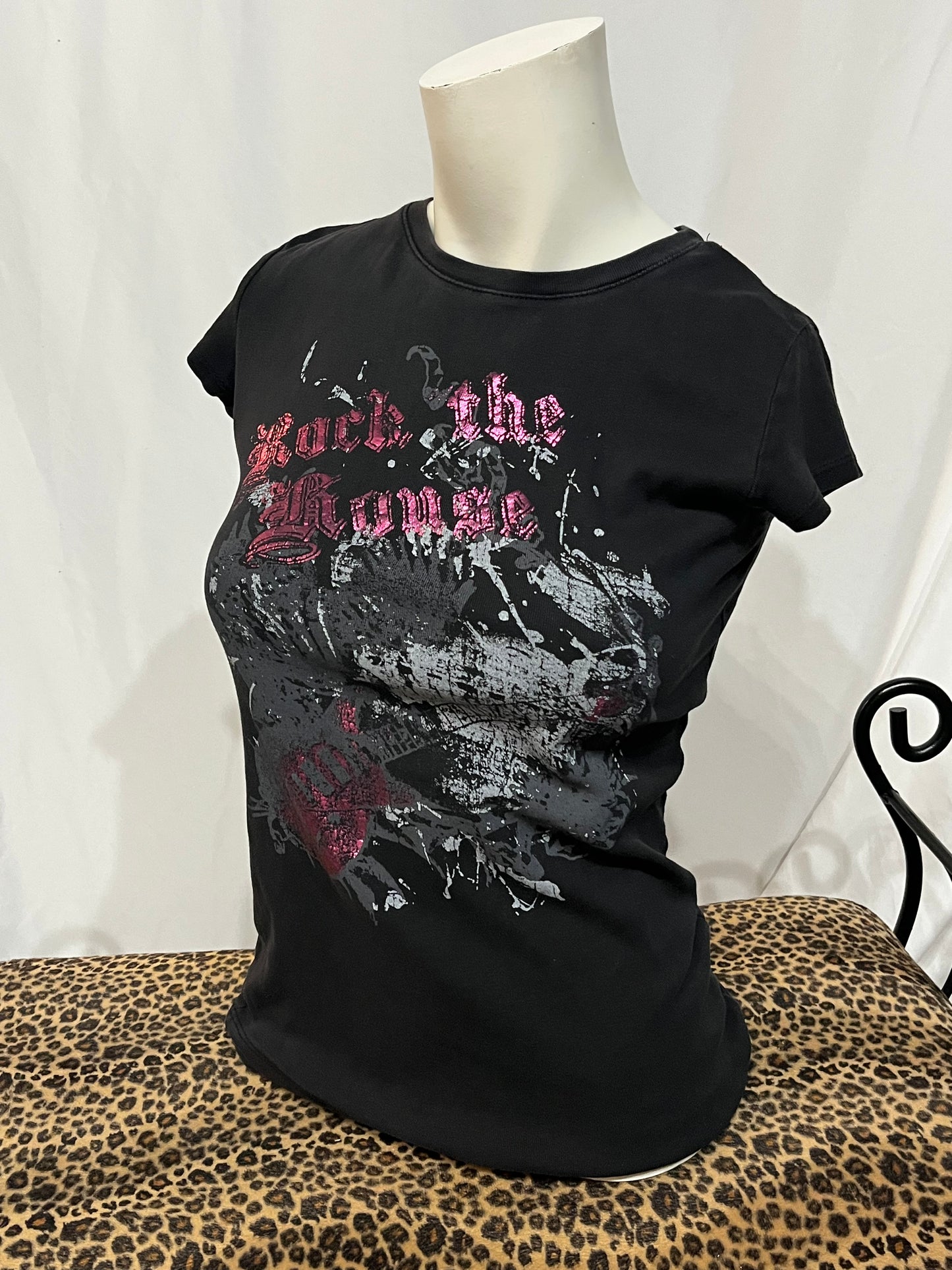 M - Rock Y2K Gothic Graphic Top
