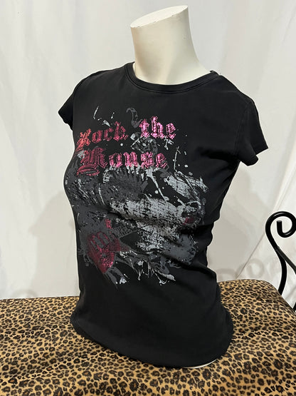 M - Rock Y2K Gothic Graphic Top