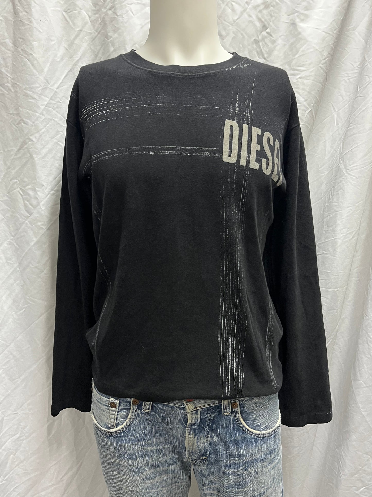 L - Diesel 2000s Logo Long Sleeve