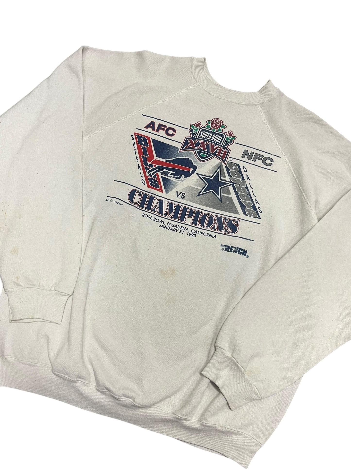 XXL - NFL 1993 Bills Vs. Cowboys Graphic Sweatshirt