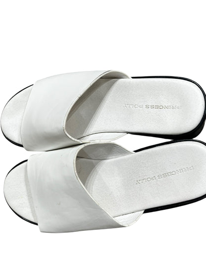 SZ 7 - Princess Polly White Platform Slinky Sandal