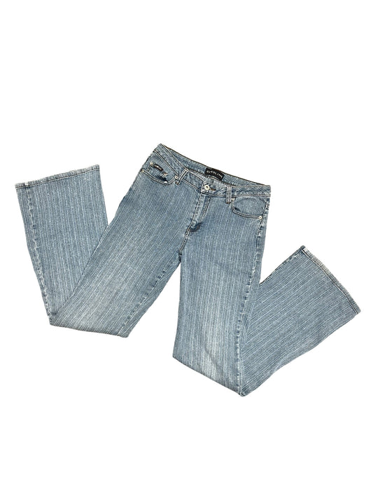 SZ 10 - 90s Gasoline Striped Texture Jeans