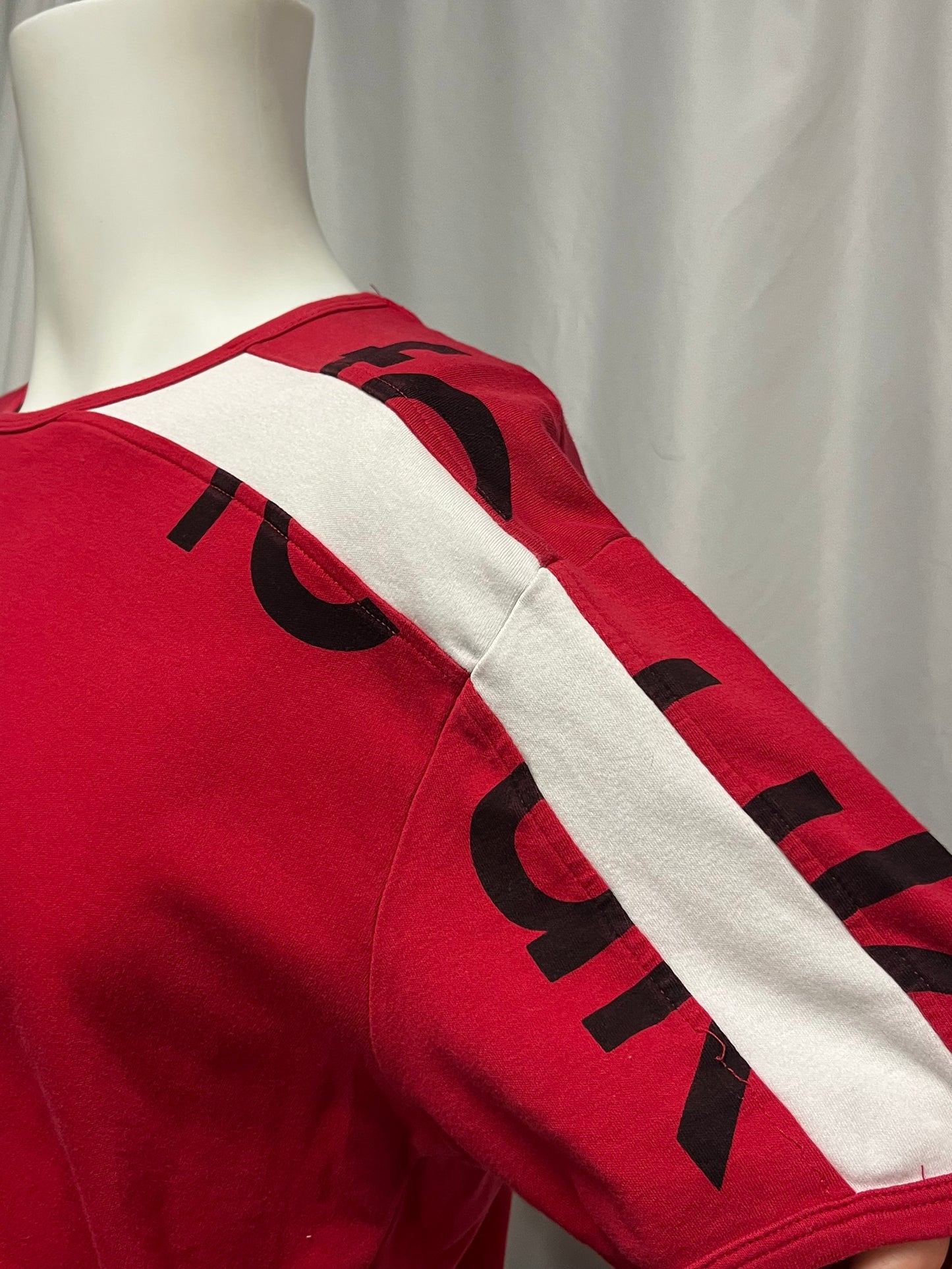 XL - FCUK 2000s Shoulder Graphic Tee