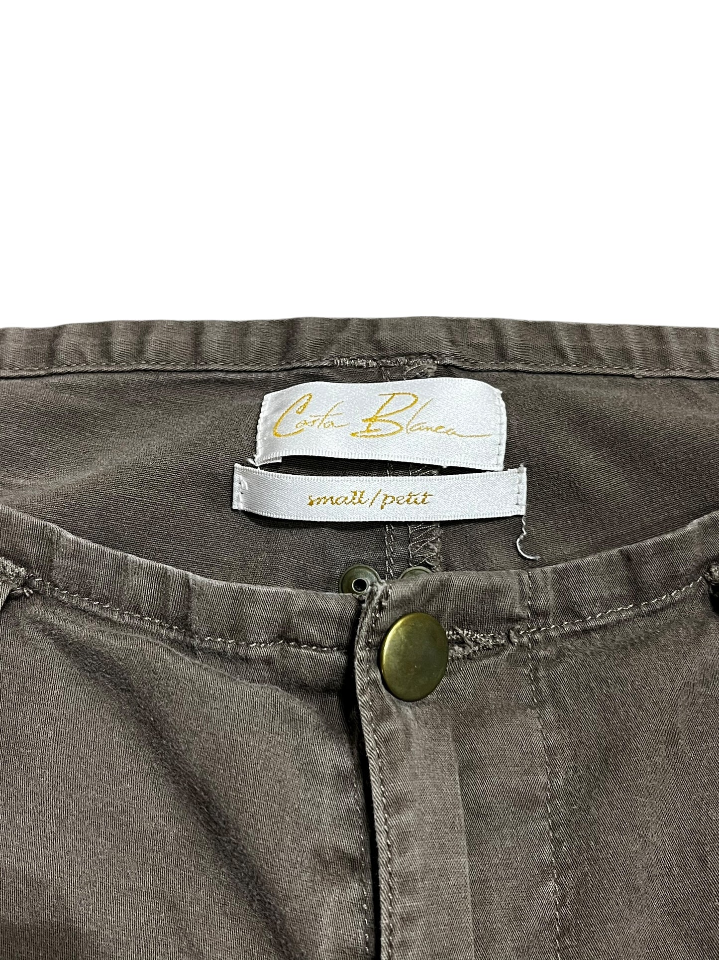 S - Costa Blanca Brown Cargo Capri Pants