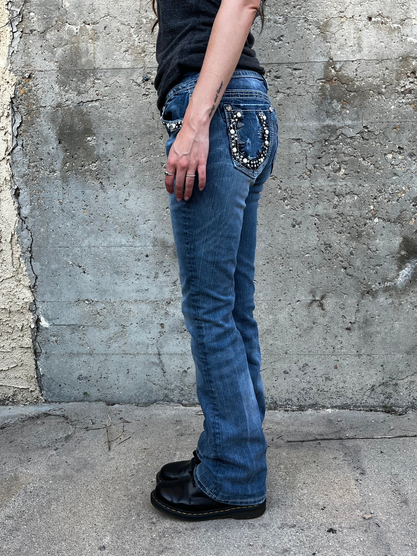 29" - Miss Me Y2K Bling Horseshoe Bootcut Jeans