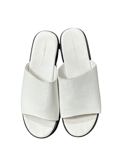 SZ 7 - Princess Polly White Platform Slinky Sandal
