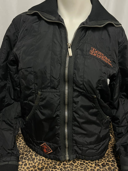S - Harley Davidson 2000s Nylon Bomber Jacket