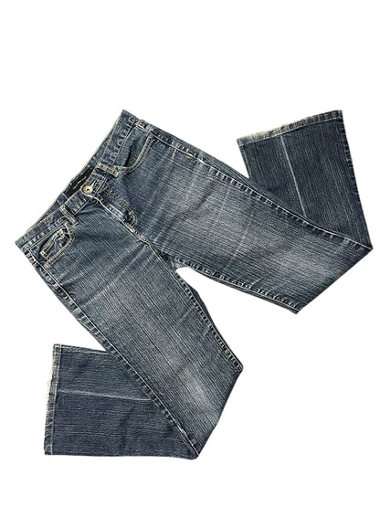 SZ 8 - Calvin Klein Mid Rise Wide Leg Jean