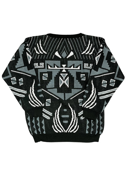M - Blitz 80s Patterned Knit Sweater