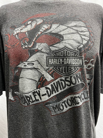XL - Harley Davidson Snake Grey Graphic Tee