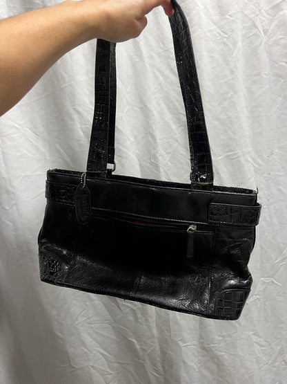 Purse - Tuscan's Buckle Detail Faux Snakeskin Tote