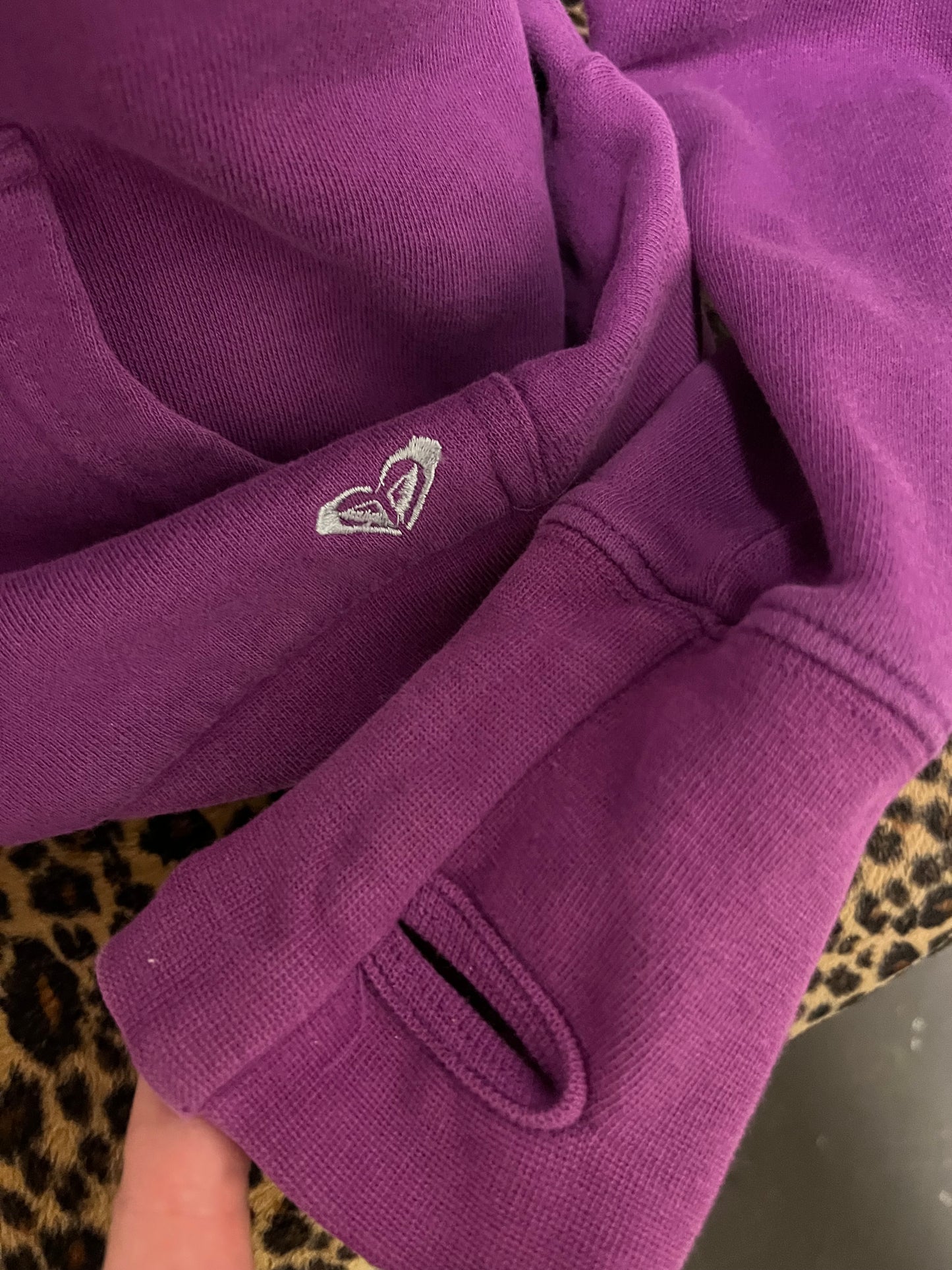 M - Roxy 2000s Purple Zip Hoodie