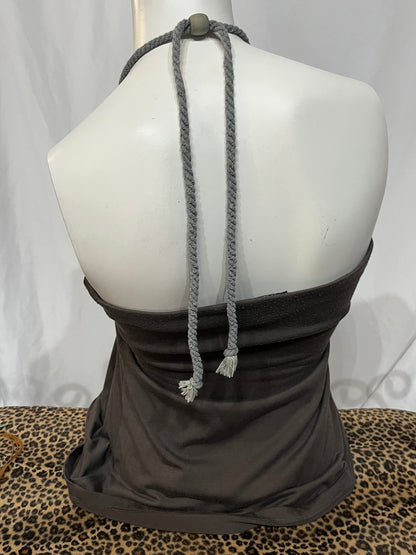 M - UK2LA Y2K Beaded Halter Top