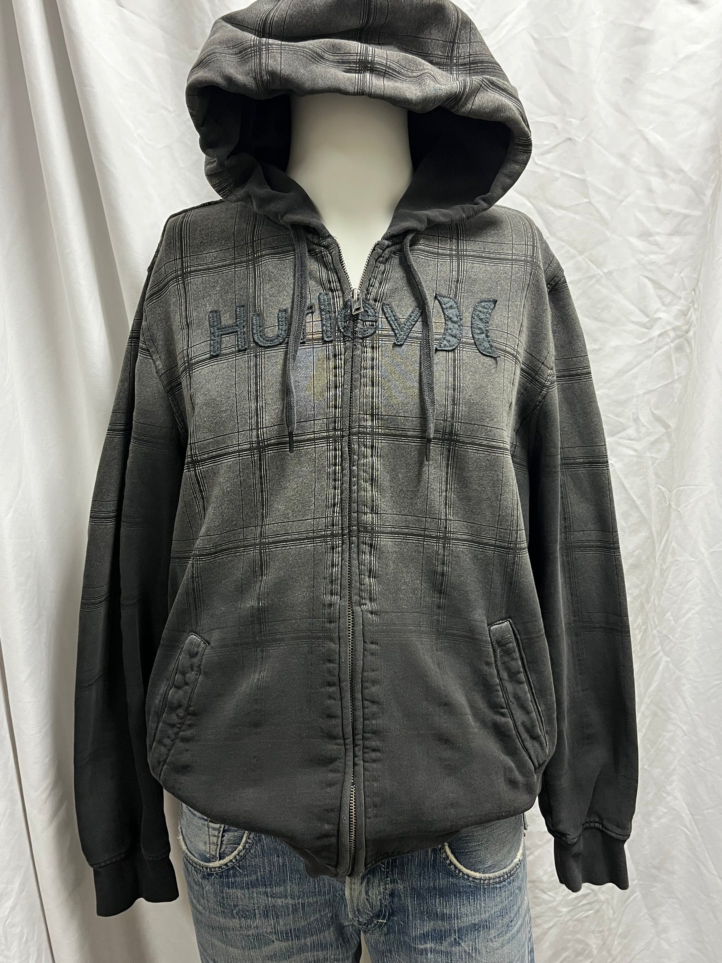 M - Hurley 2000s Graphic Zip Hoodie