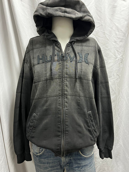 M - Hurley 2000s Graphic Zip Hoodie