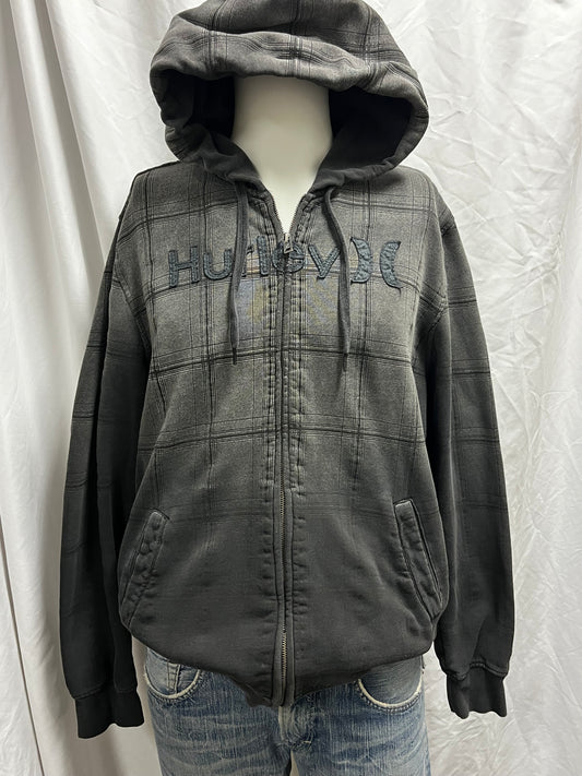 M - Hurley 2000s Graphic Zip Hoodie