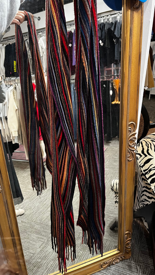 Scarf - Dark Earthy Stripes