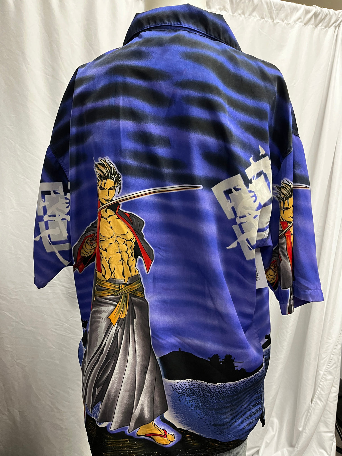 M/L - One O One Network Y2K Anime Graphic Button Shirt