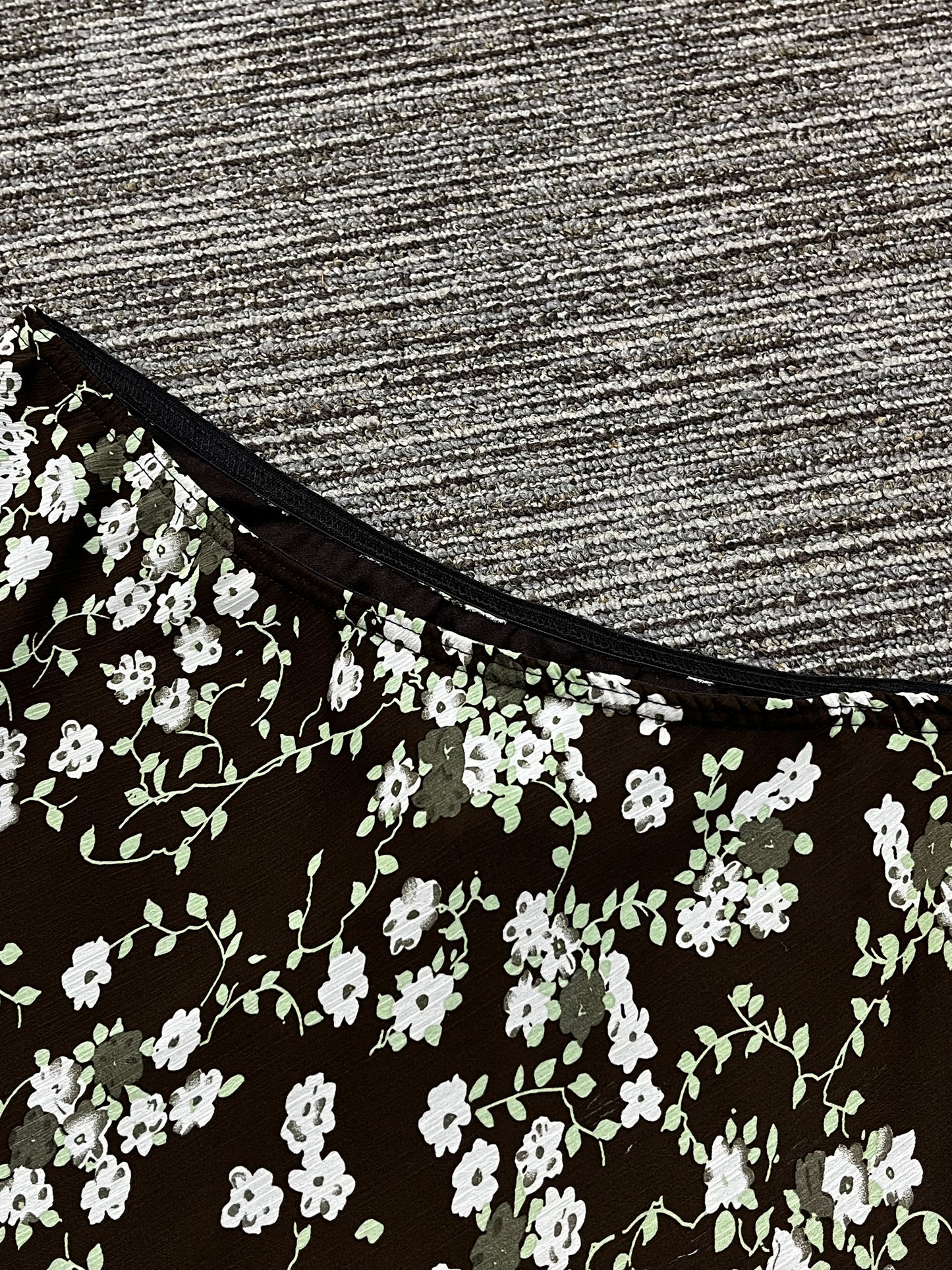 SZ 12 - Tradition Brown + Green Mesh Overlay Skirt