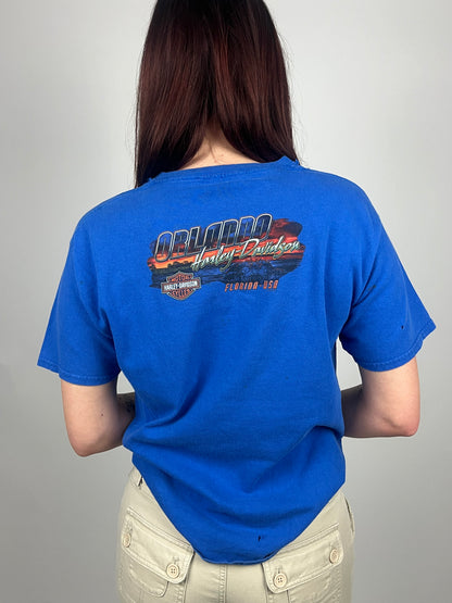 Harley Davidson Orlando Blue Baby Tee