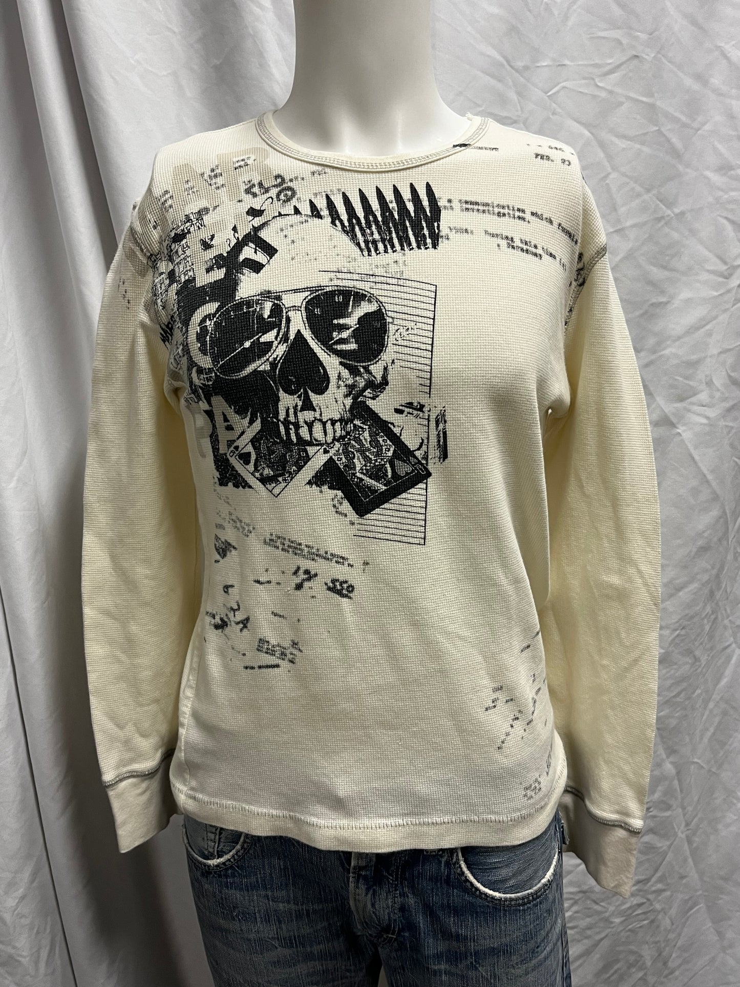 M - Ecko 2000s Skull Graphic Thermal
