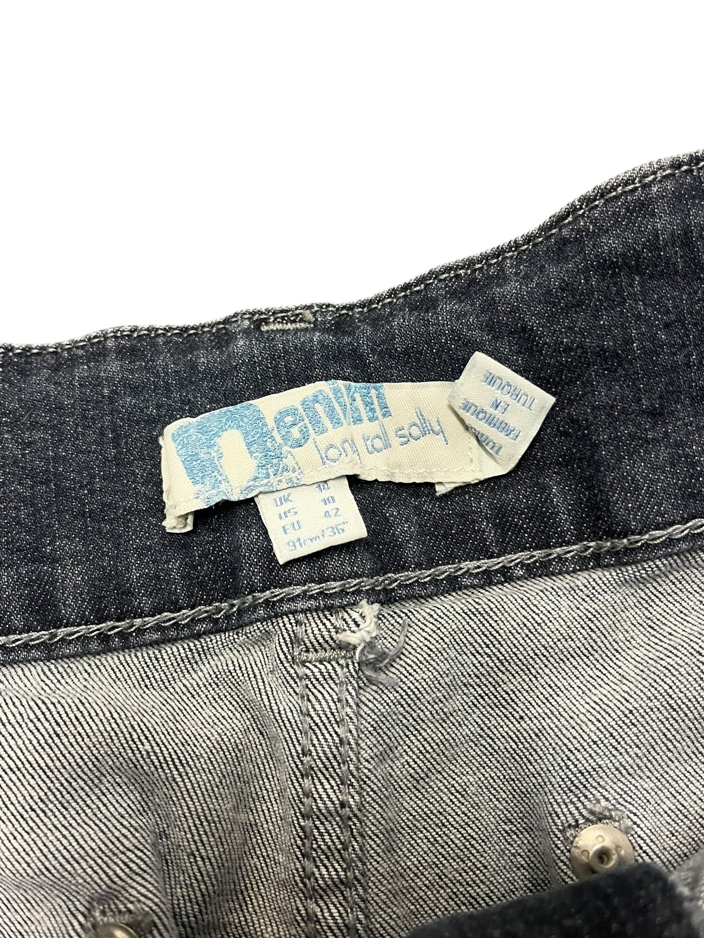 L - Denim Tall Sally Midi Skirt