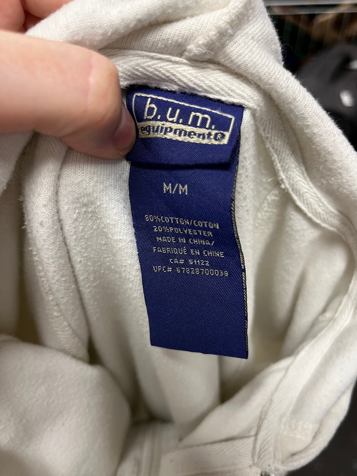 M - B.U.M. Equipment 2000s Velour Zip Hoodie
